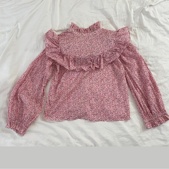 LoveShackFancy Erica Floral Ruffle Top - Picture 12 of 14